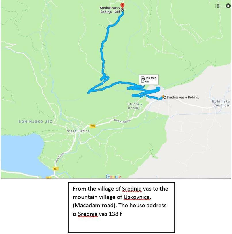 Holiday Home Srednja Vas Srednja Vas v Bohinju Εξωτερικό φωτογραφία
